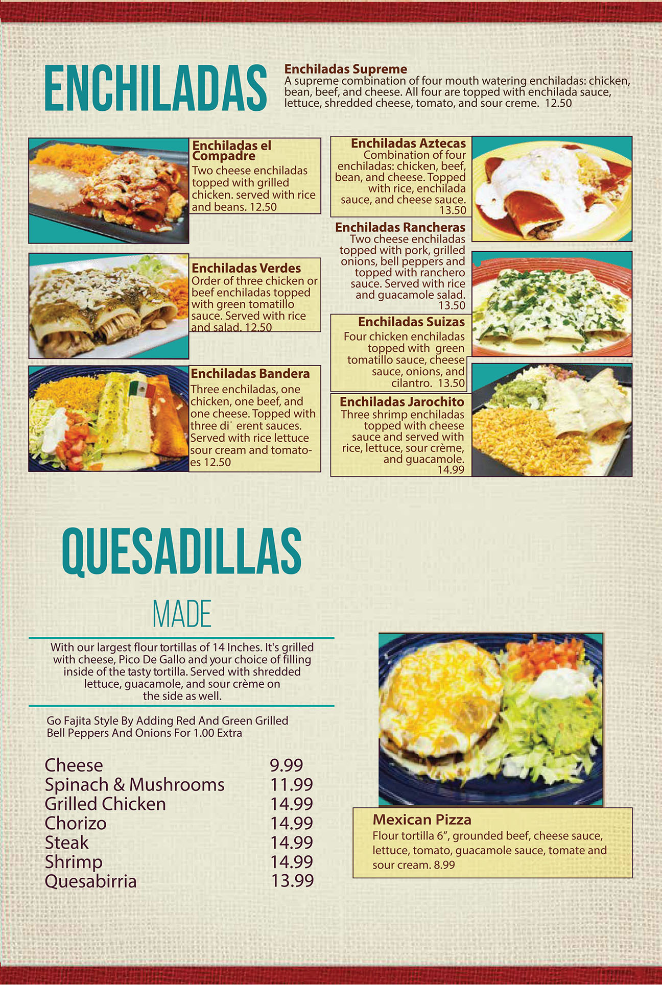 El Jarochito Mexican Restaurant menu image