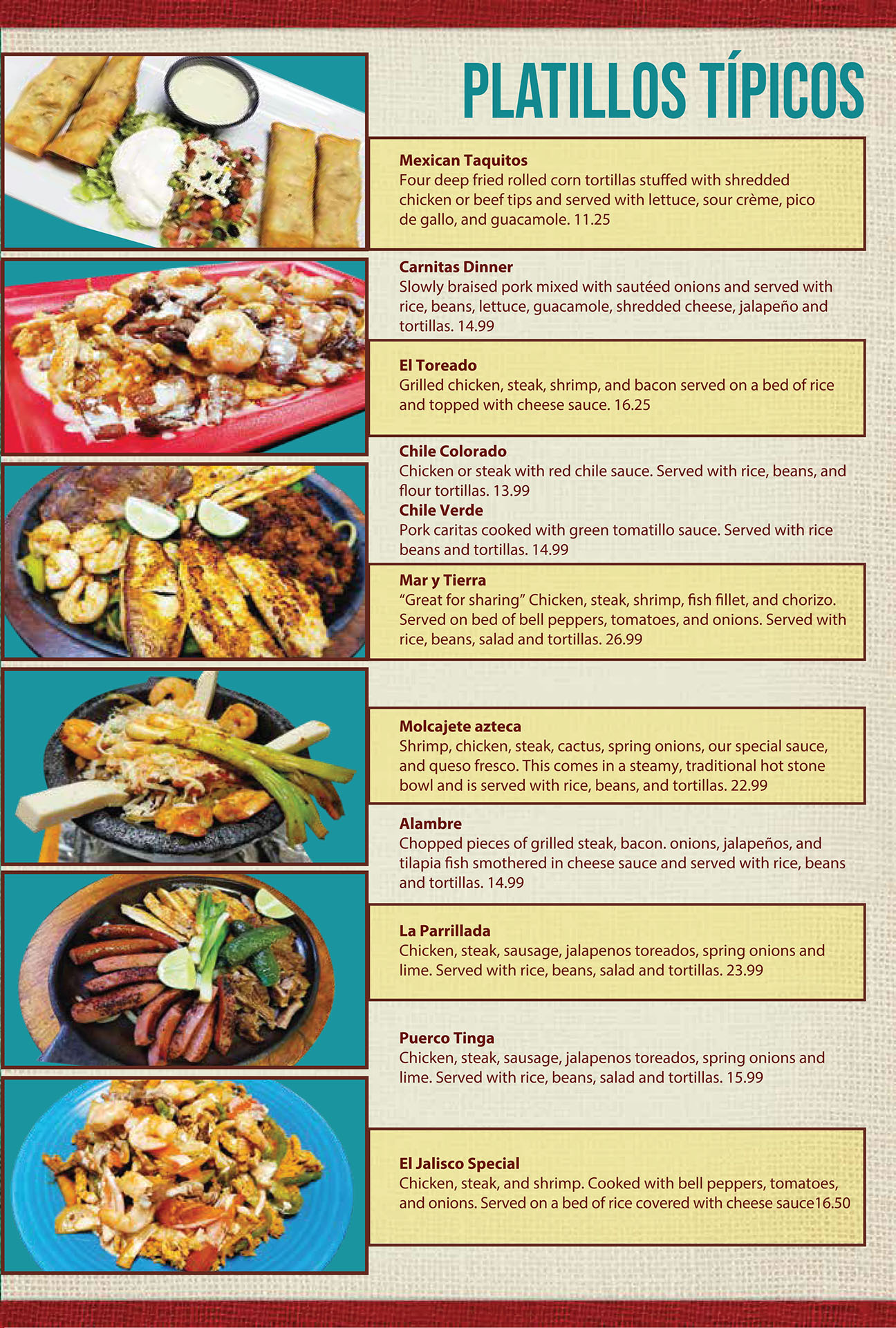 El Jarochito Mexican Restaurant menu image