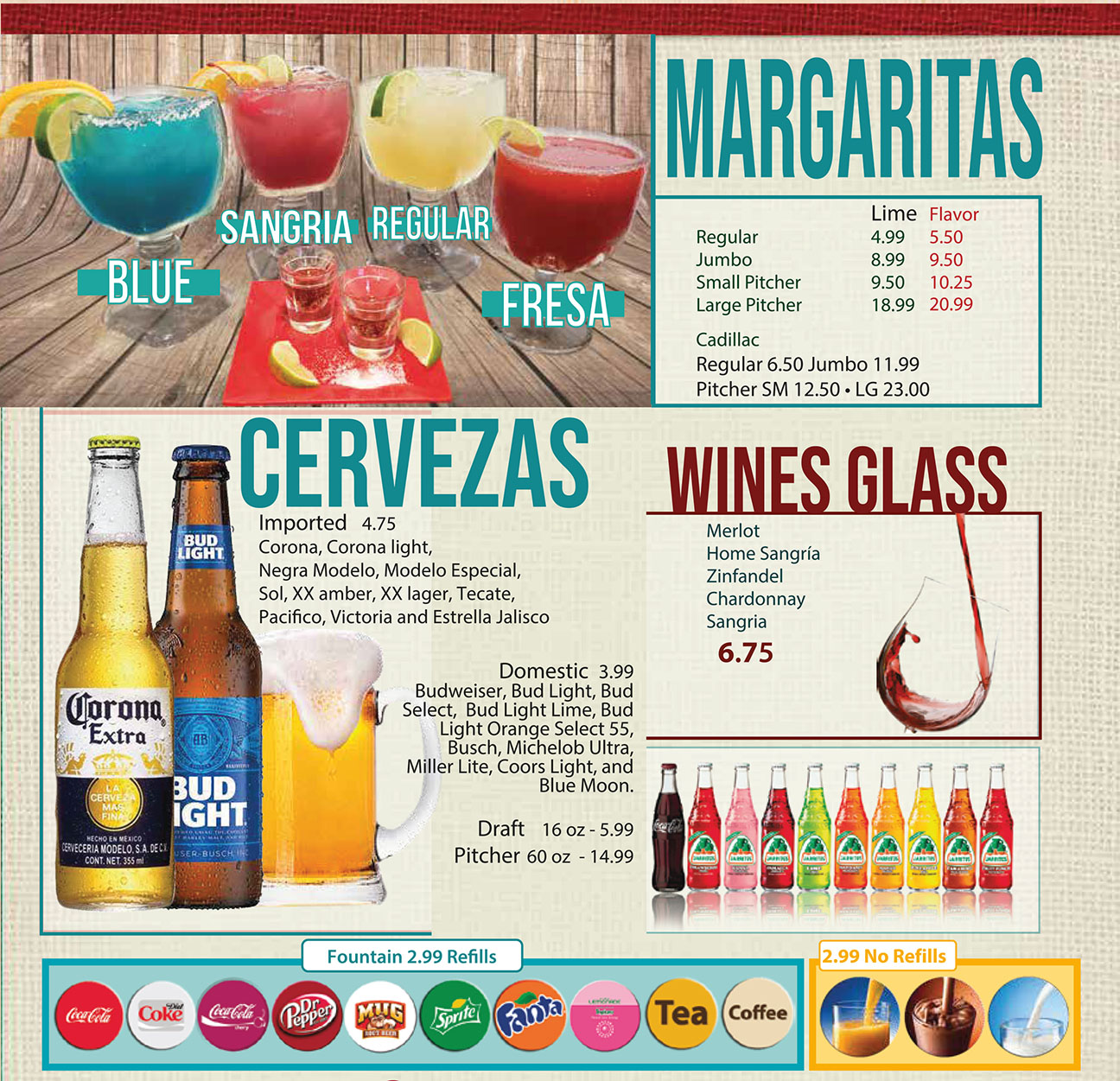 El Jarochito Mexican Restaurant drink menu image