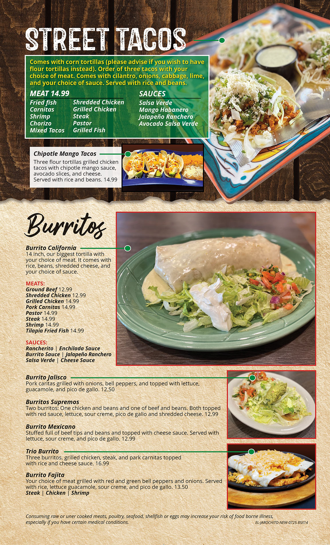 El Jarochito Mexican Restaurant menu image